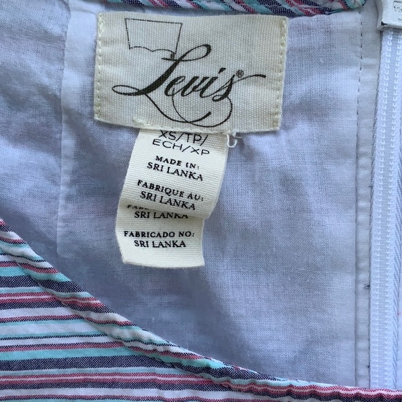 Vintage Levi’s dress size xs stripes - Picture 9 of 10